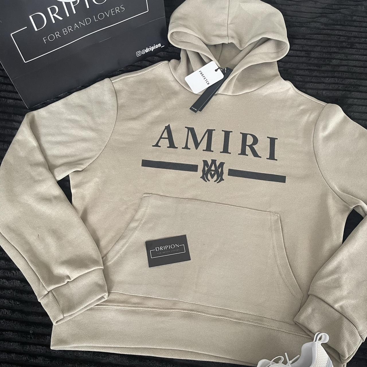 Amiri Men's Cream Hoodie | Depop