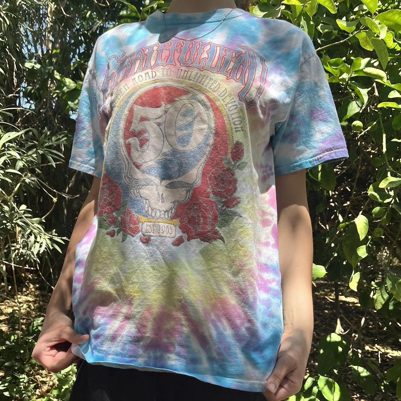 Tye dye Grateful Dead tank top- size - Depop