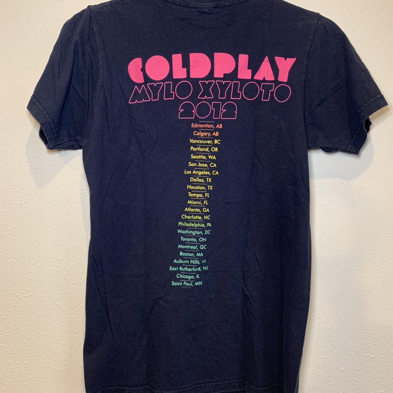 COLDPLAY (2012) Official MYLO XYLOTO Album Tour Black Hoodie