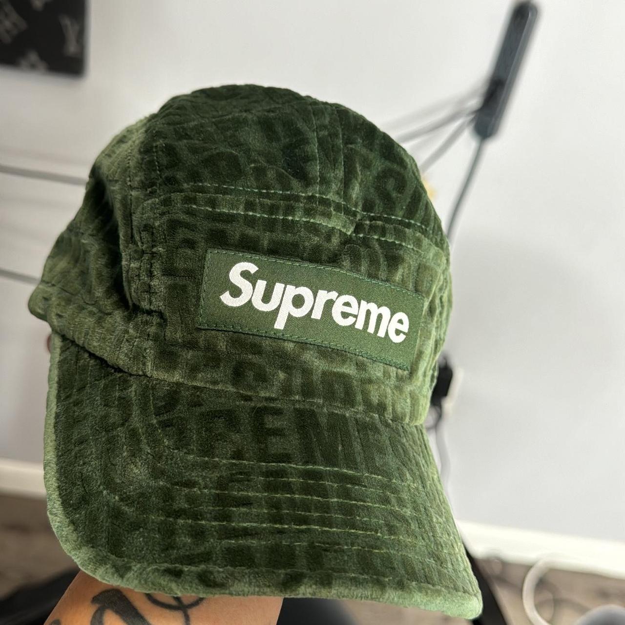 Supreme green corduroy cap Depop