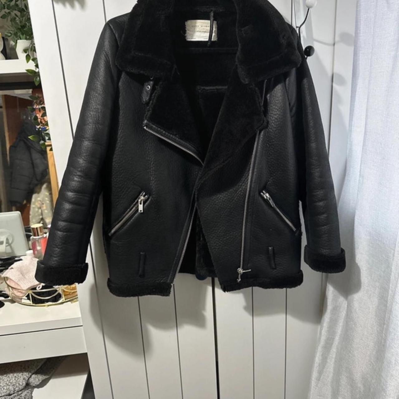 Zara Aviator jacket Worn a few times Don’t have... Depop