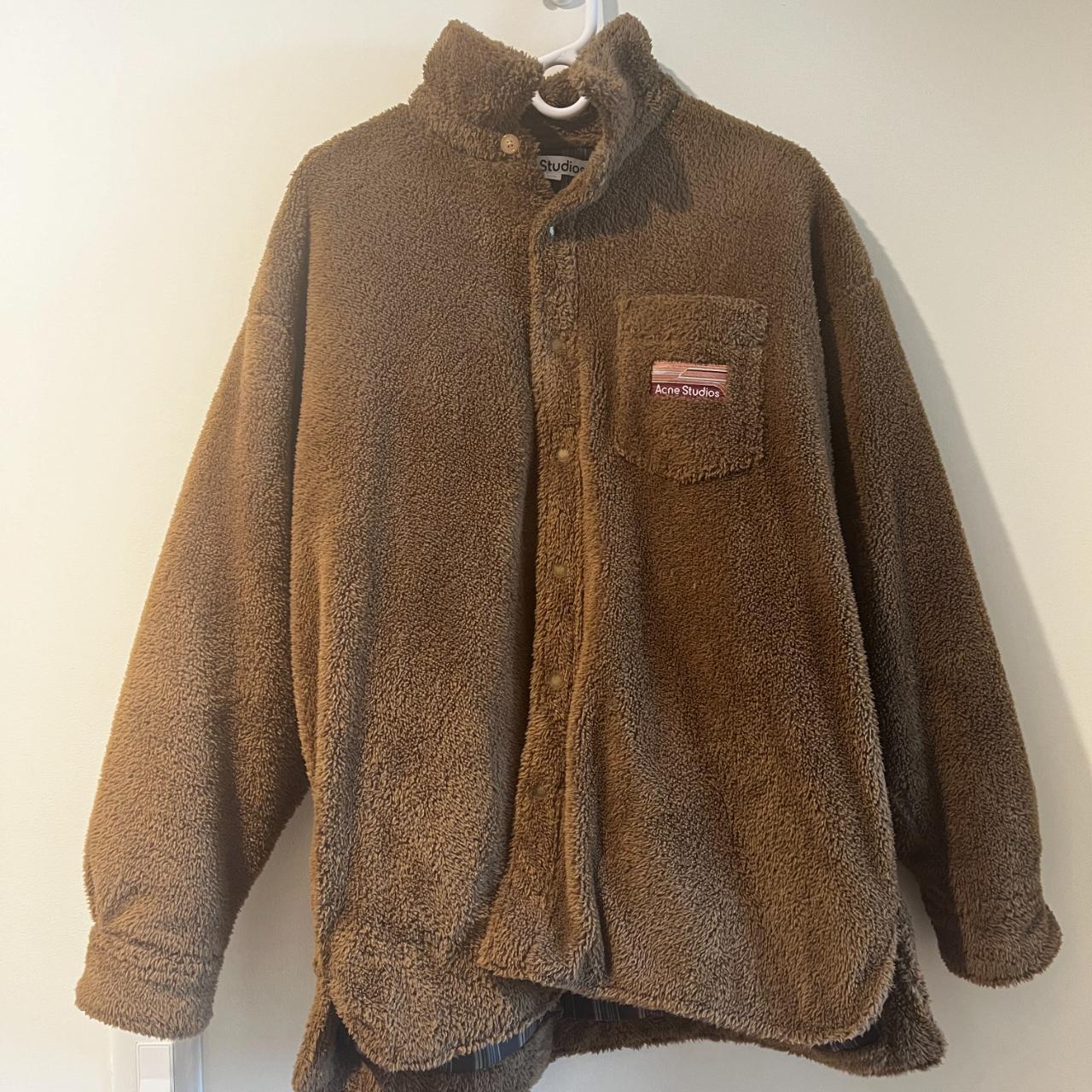 Acne Studios Teddy Button-Up Jacket | Sherpa | Depop Acne Studios Teddy Button-Up Jacket | Sherpa | Depop