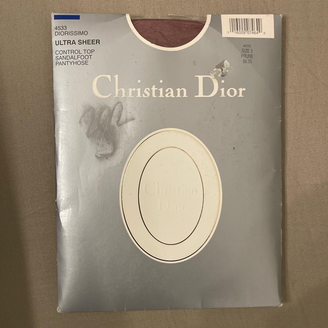 Vintage Christian Dior ultra sheer pantyhose in... - Depop