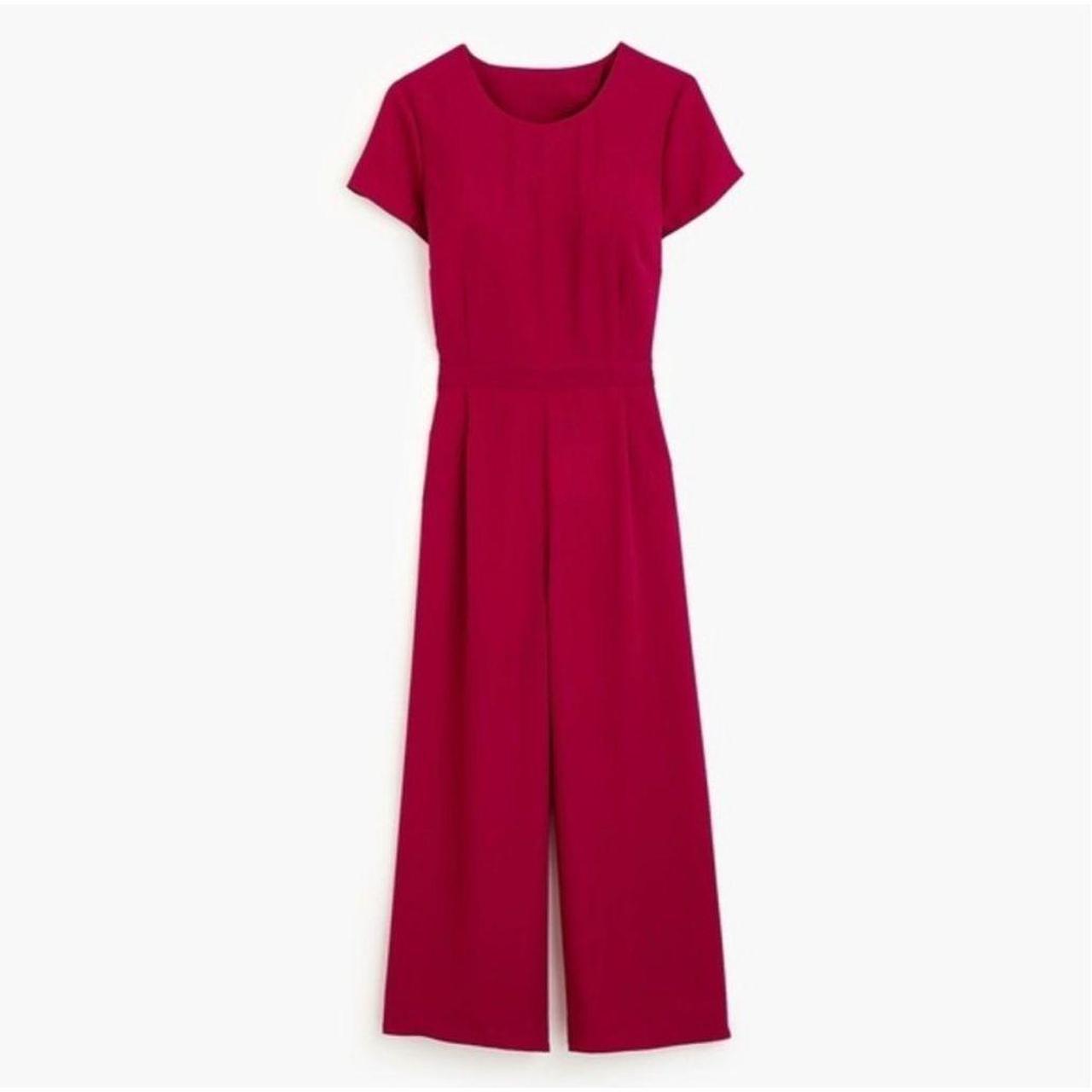 J crew drapey store wrap back jumpsuit