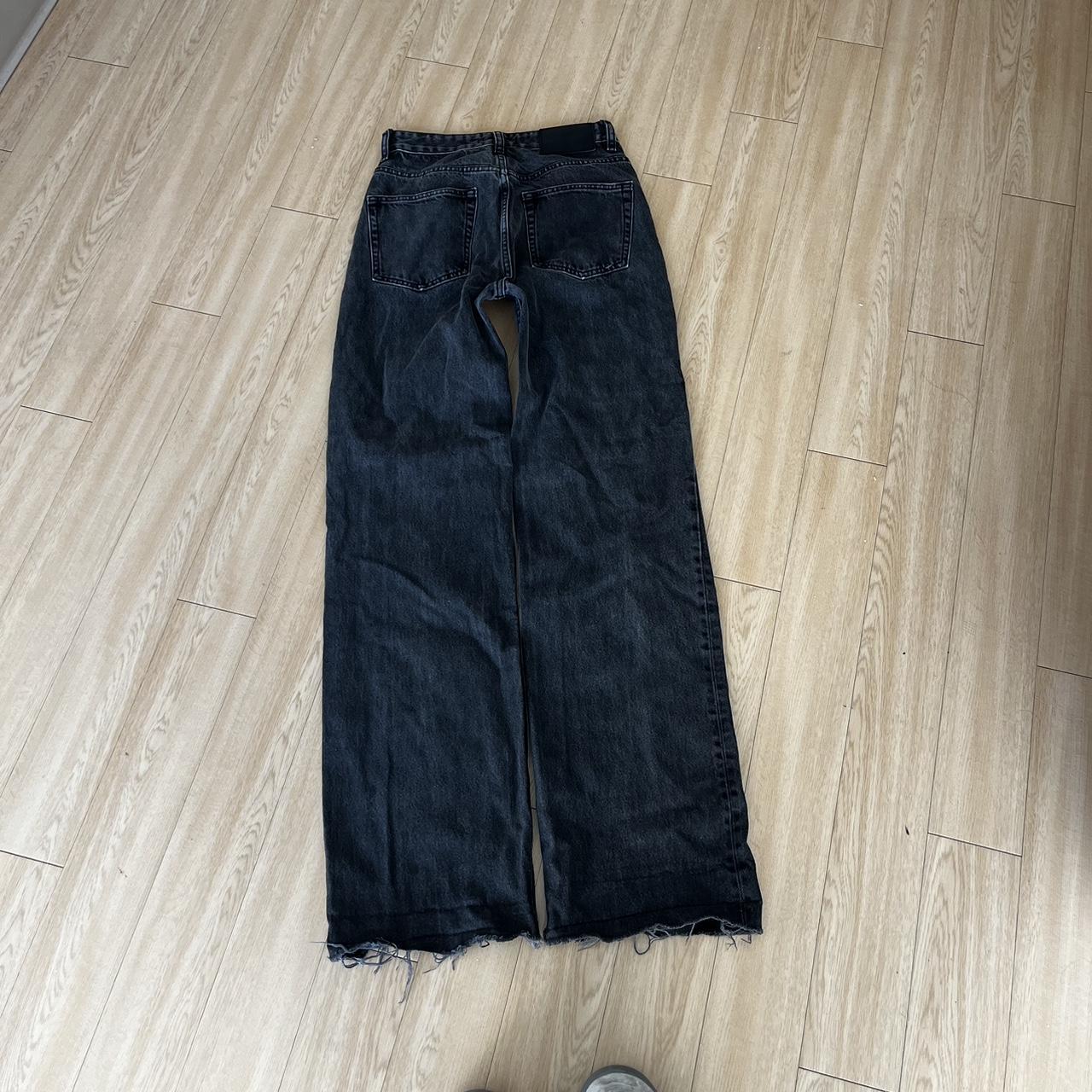 Pull&Bear Women's Black and Grey Jeans (2)