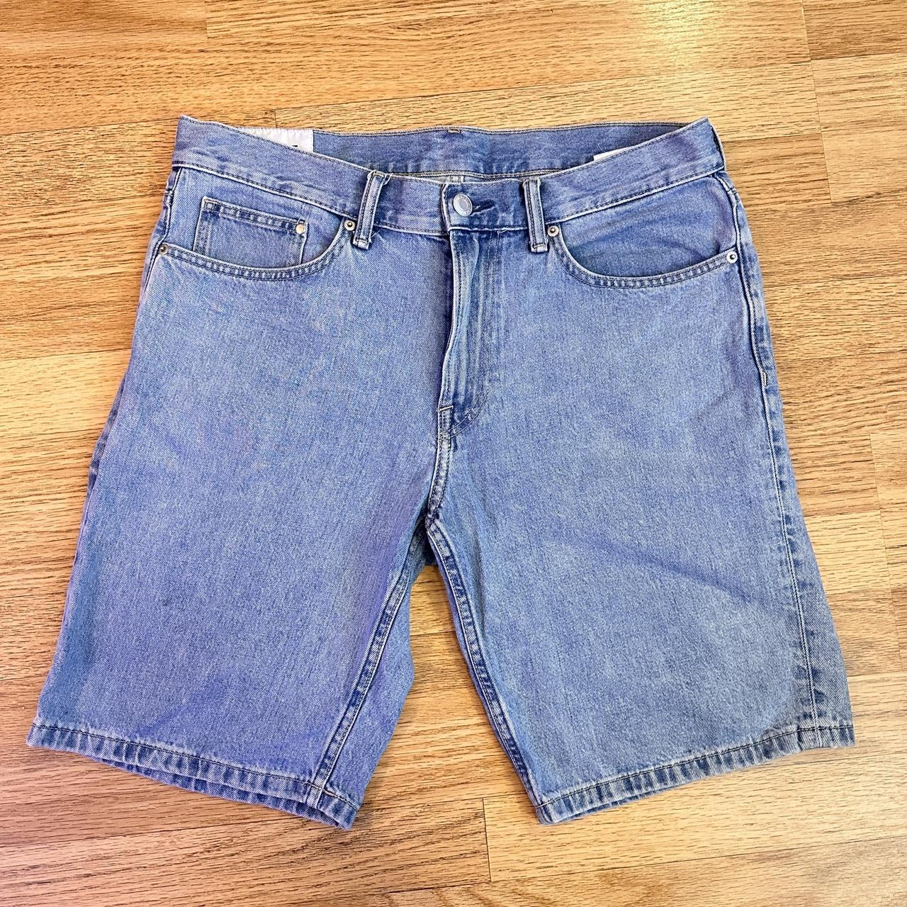 Baggy denim shorts Unbranded 34 waist - Depop