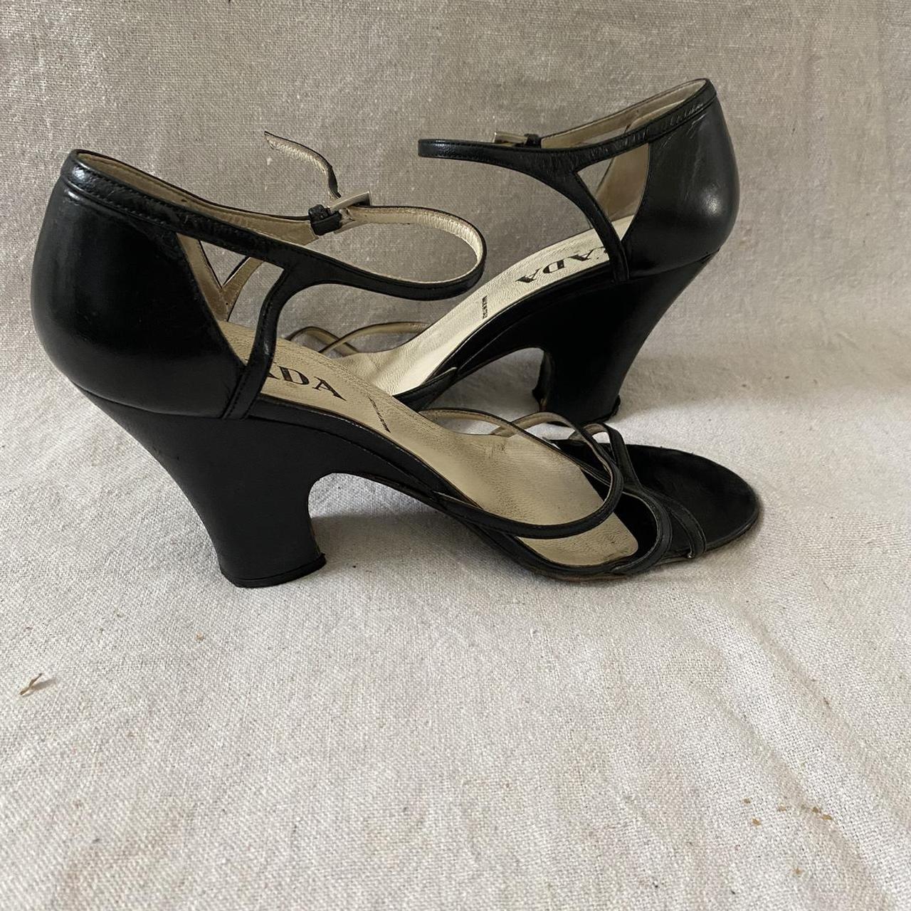 Prada Women's Black Sandals | Depop