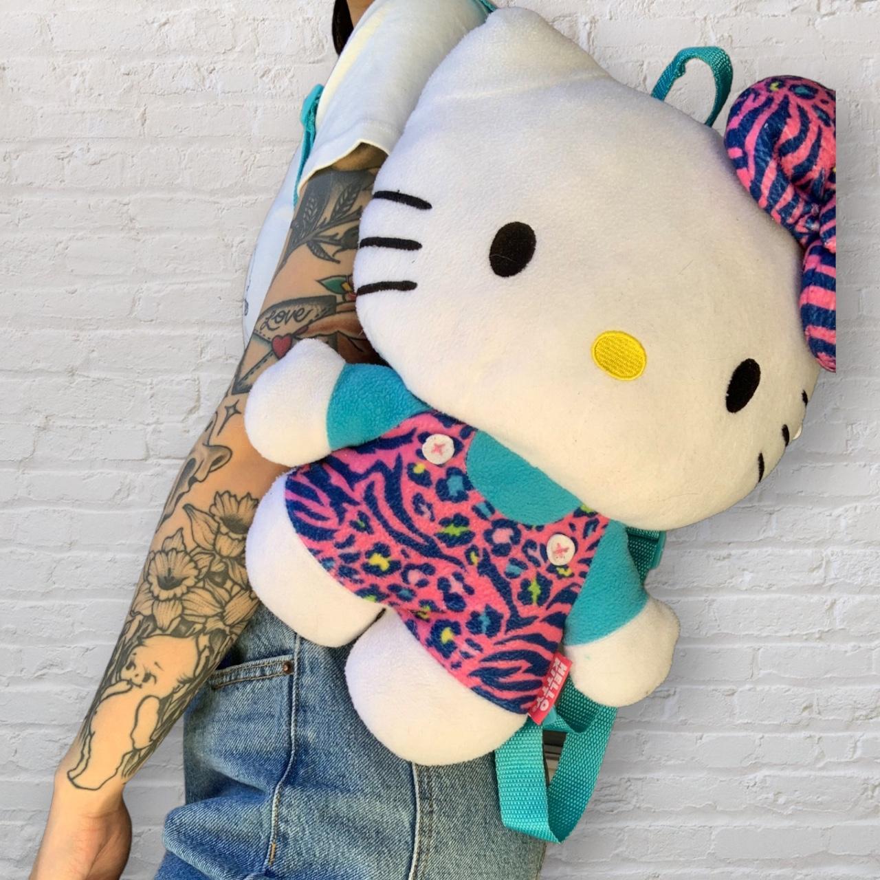 Y2k Hello Kitty Plush Backpack Excellent Used Depop 6000