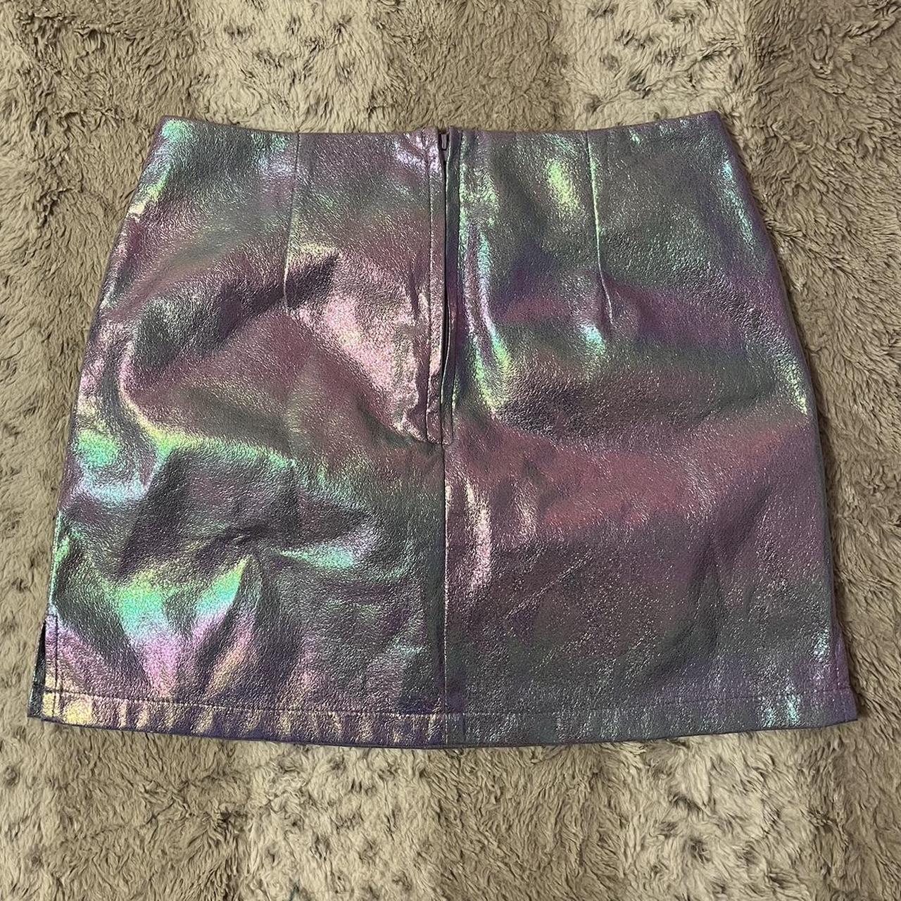 Delia’s Vision Of Love Size S Mini Skirt Iridescent Depop