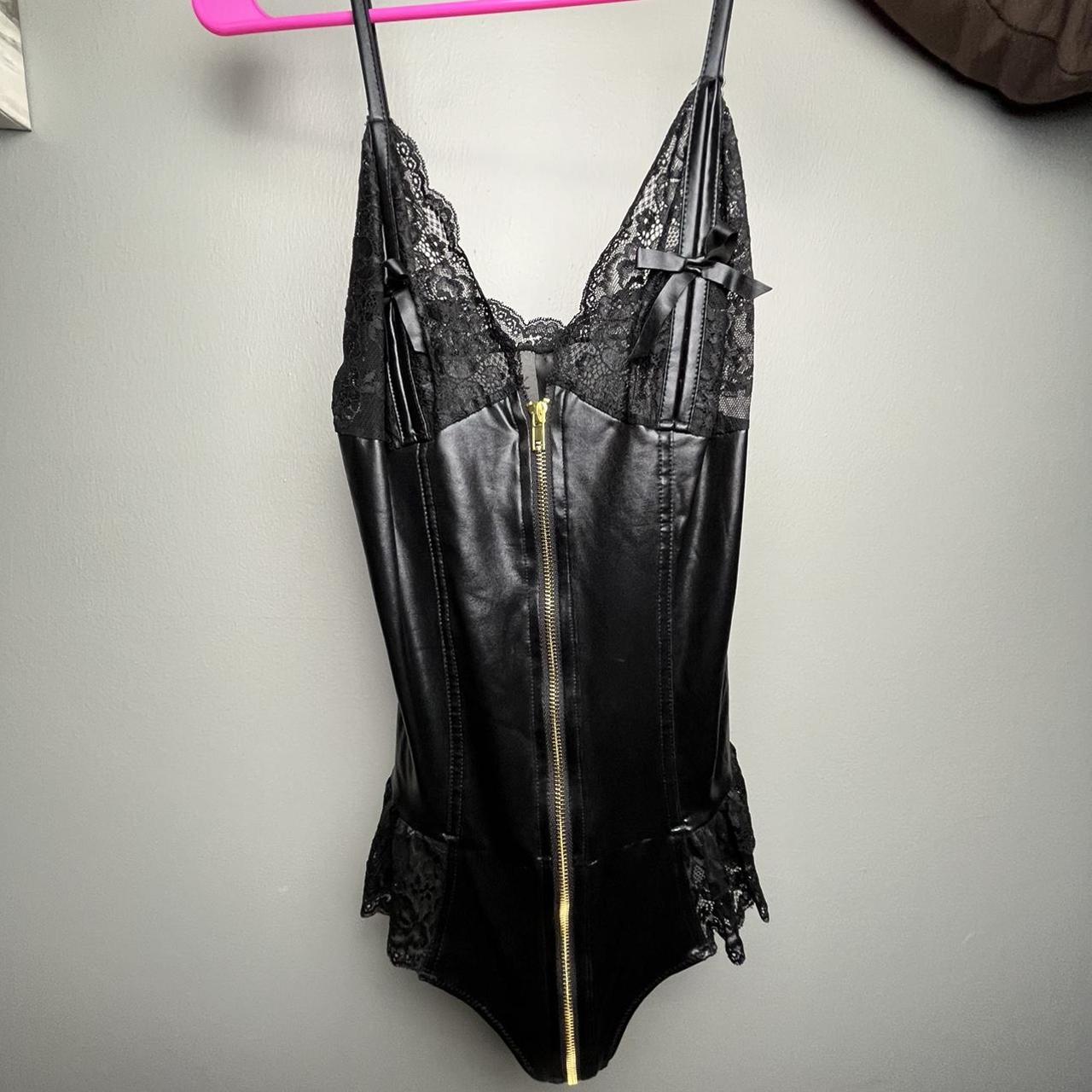 Ann Summers Sexy Leather Lingerie Size M 🖤 , ...