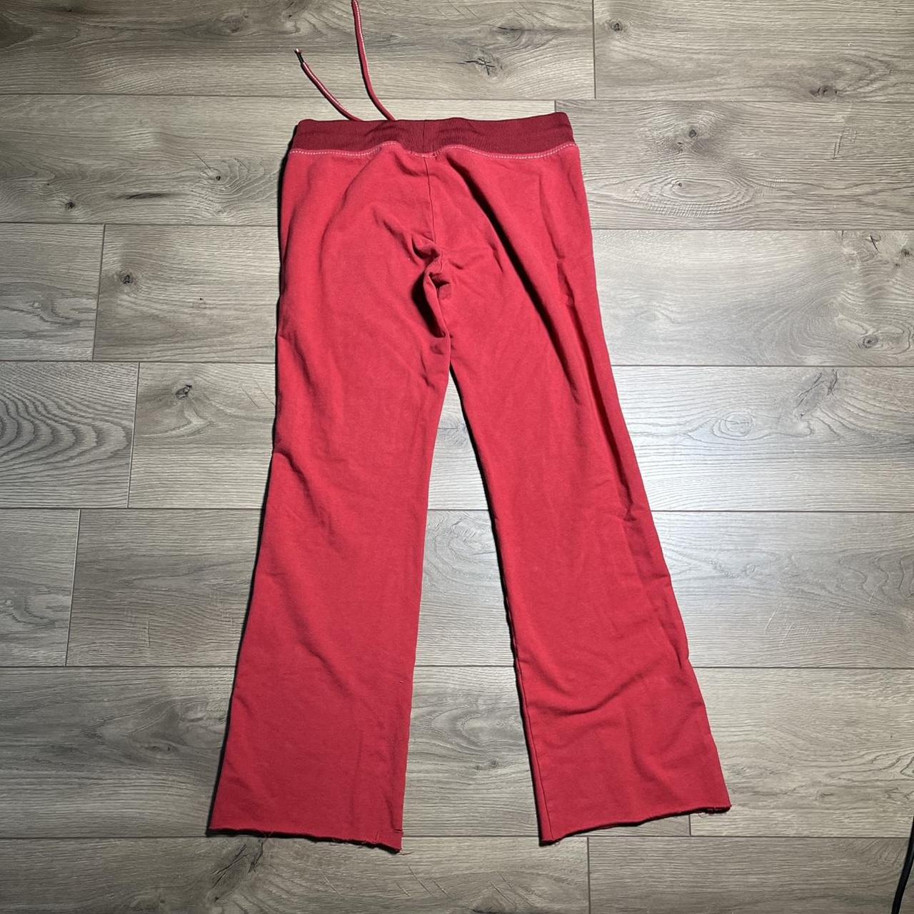 True Religion Women's Red and White Joggers-tracksuits | Depop