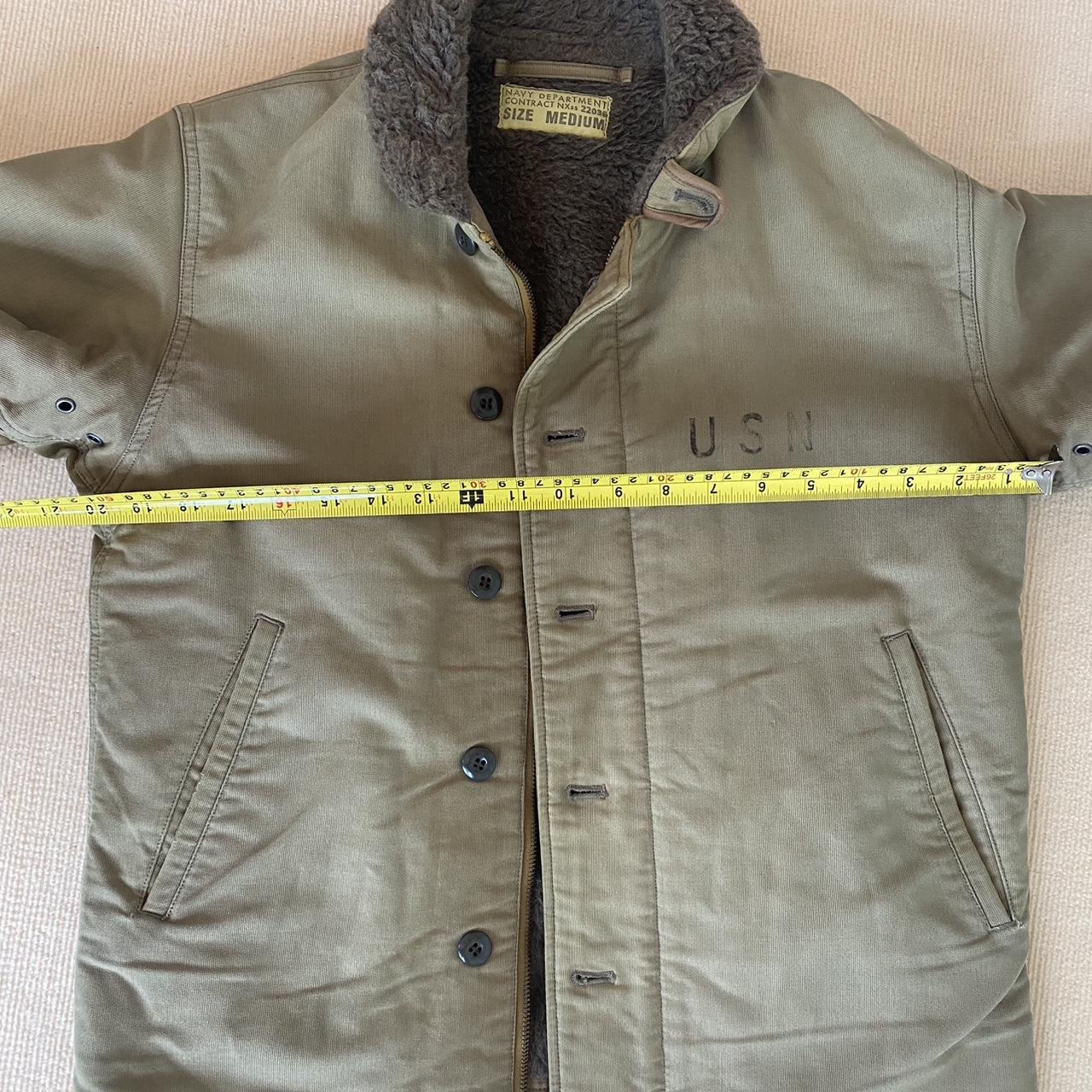 Buzz Ricksons N1 Deck jacket Measurements in the... - Depop