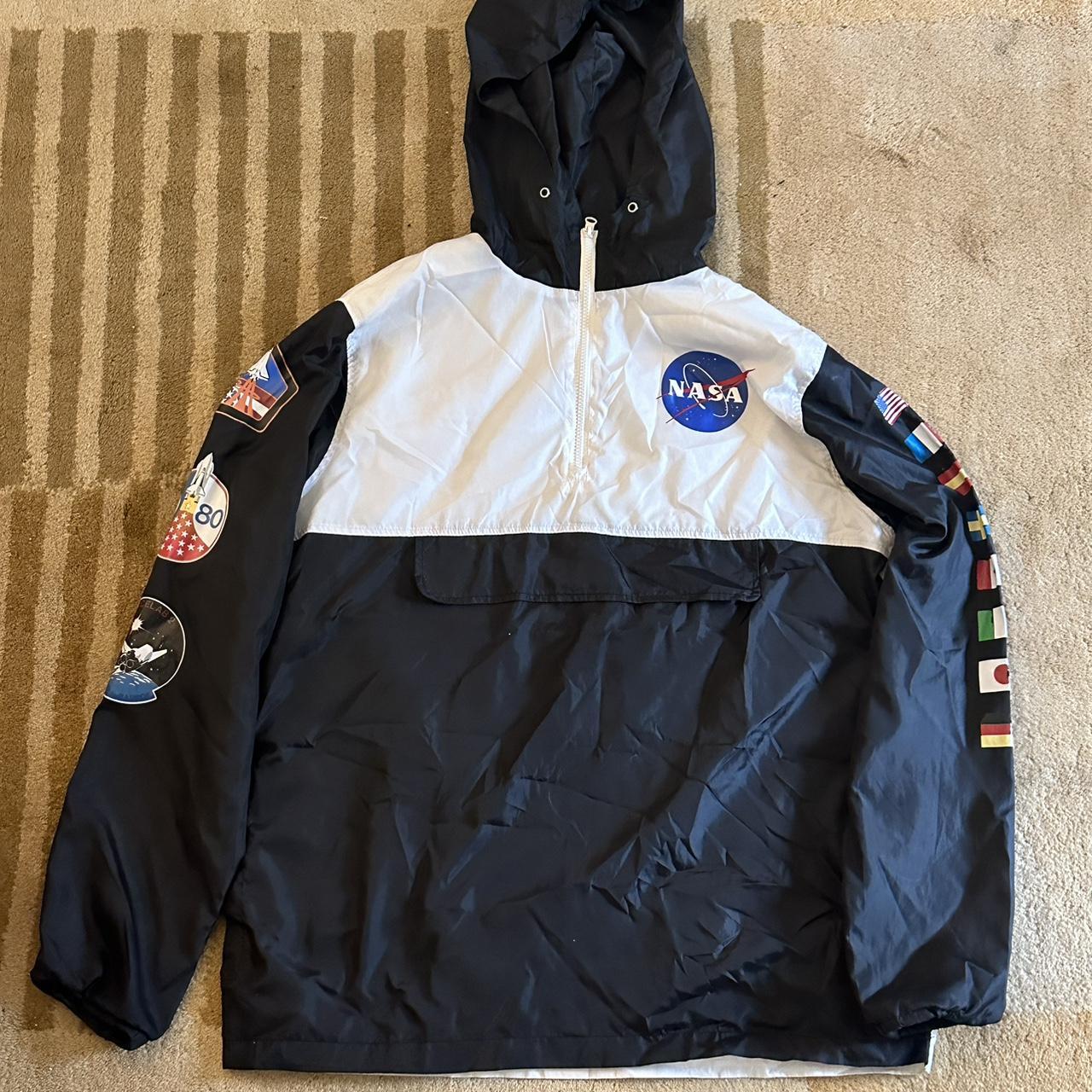 NASA X CHEMISTRY XL windbreaker rain jacket Depop