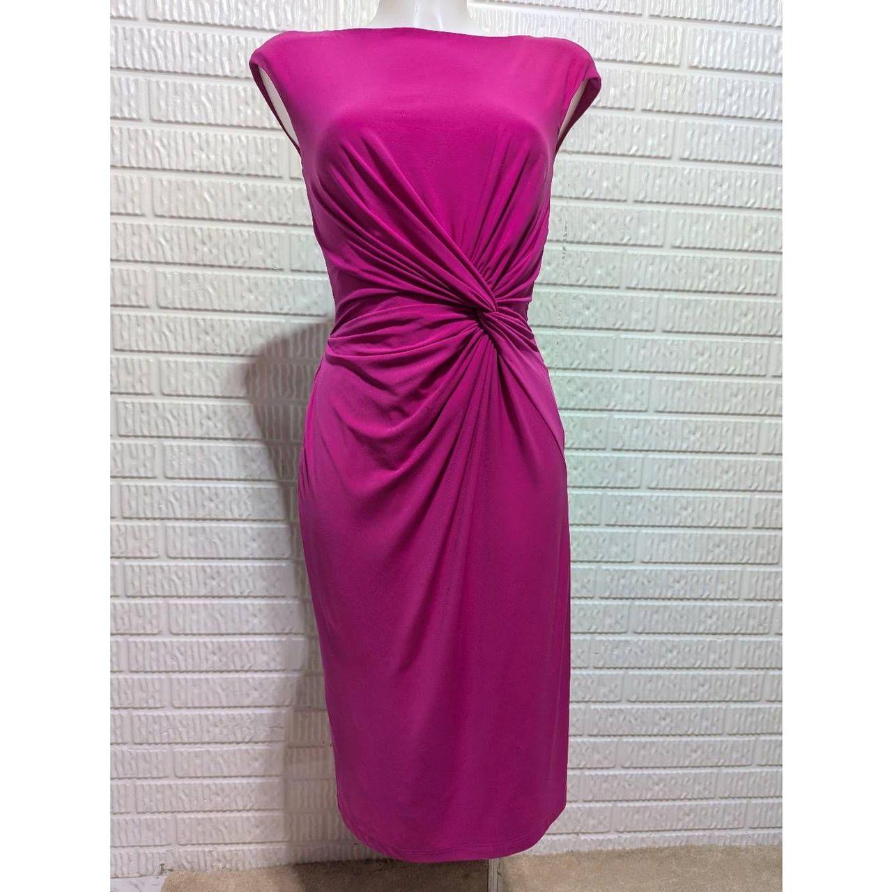 Ralph lauren hot pink dress online