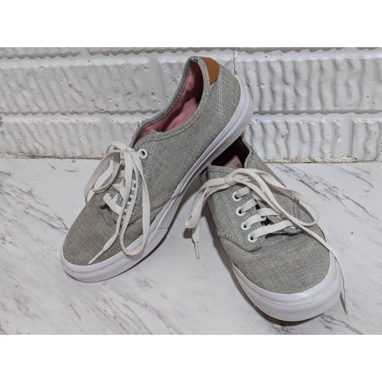 Vans Women s Preloved Gray Lace Up Sneaker Shoes. Depop