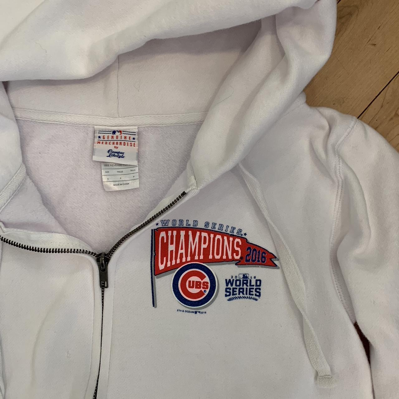 Chicago Cubs 2016 World Series Ring Hoodie Size - Depop