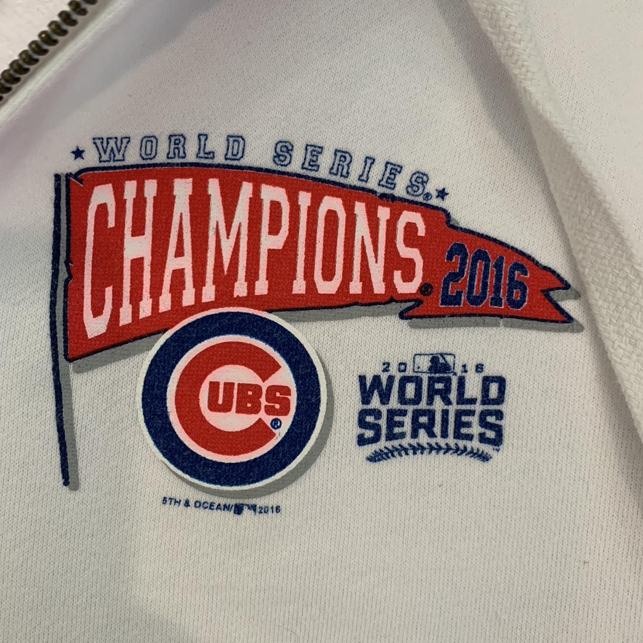 Chicago Cubs 2016 World Series Ring Hoodie Size - Depop