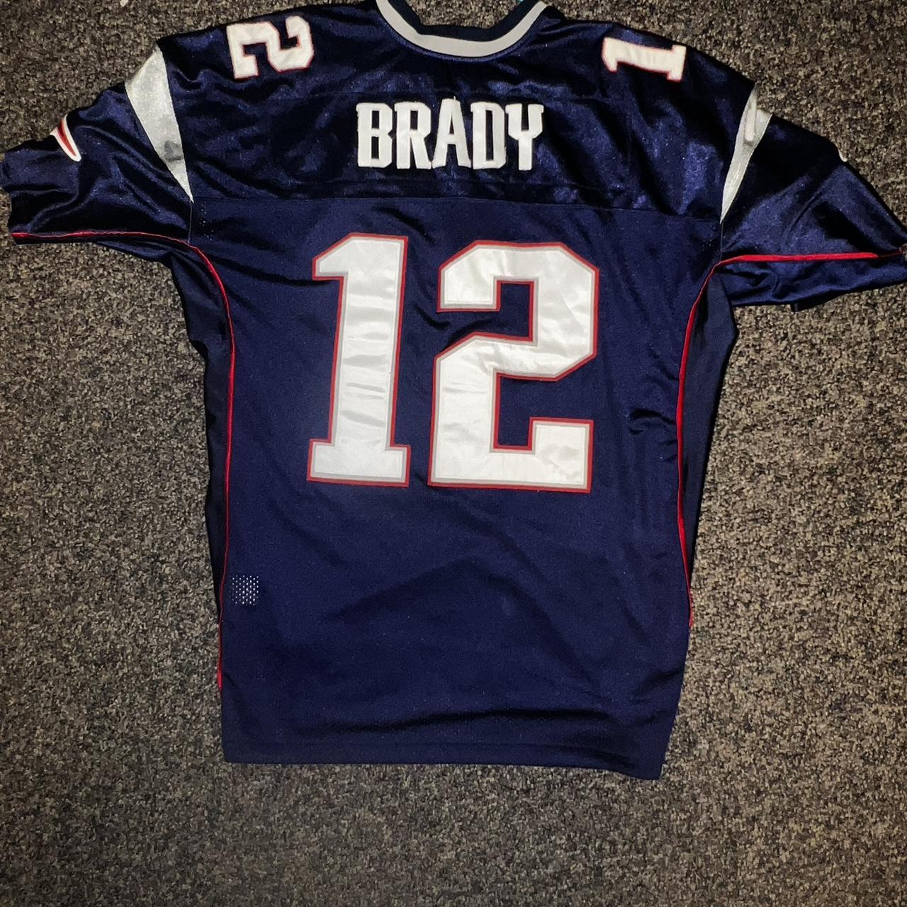 Vintage yk2 Tom Brady Patriot Jersey Reebok x NFL - Depop