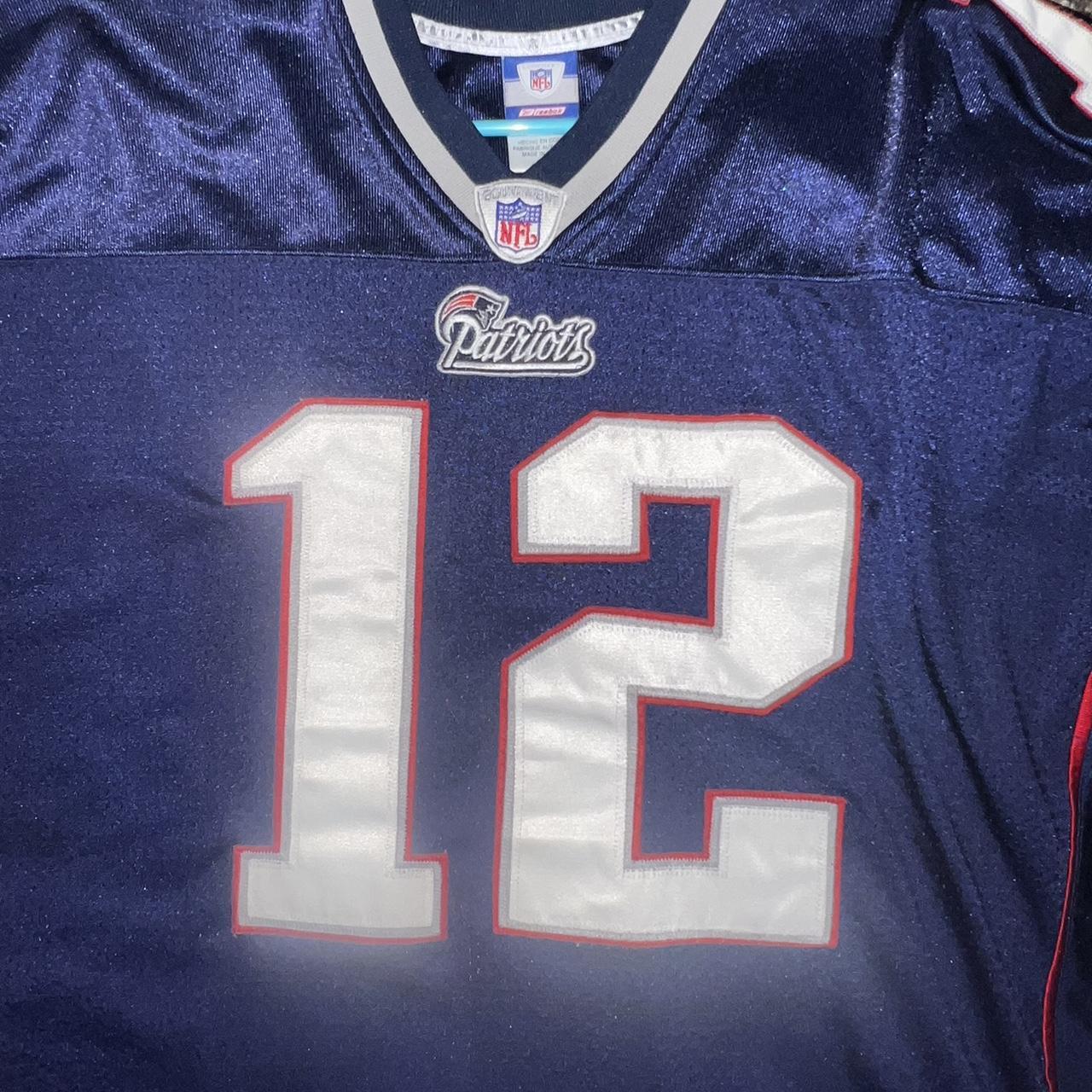 Vintage yk2 Tom Brady Patriot Jersey Reebok x NFL - Depop