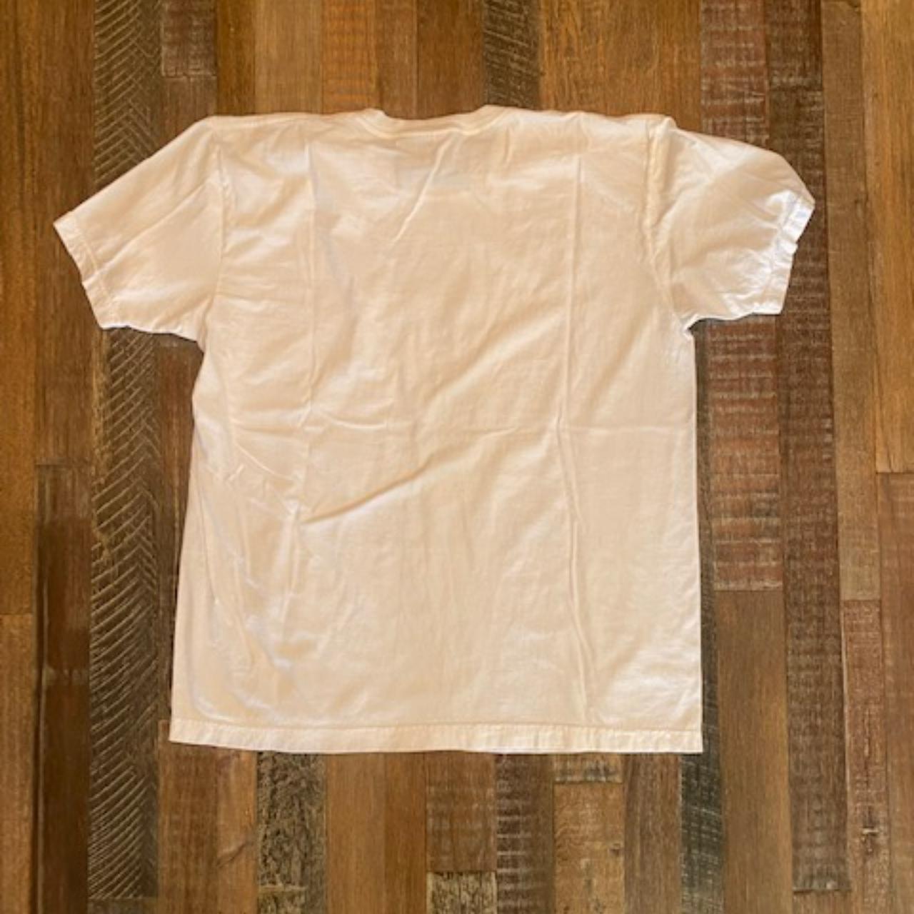 American Apparel Jacques Cousteau White T-shirt size... - Depop