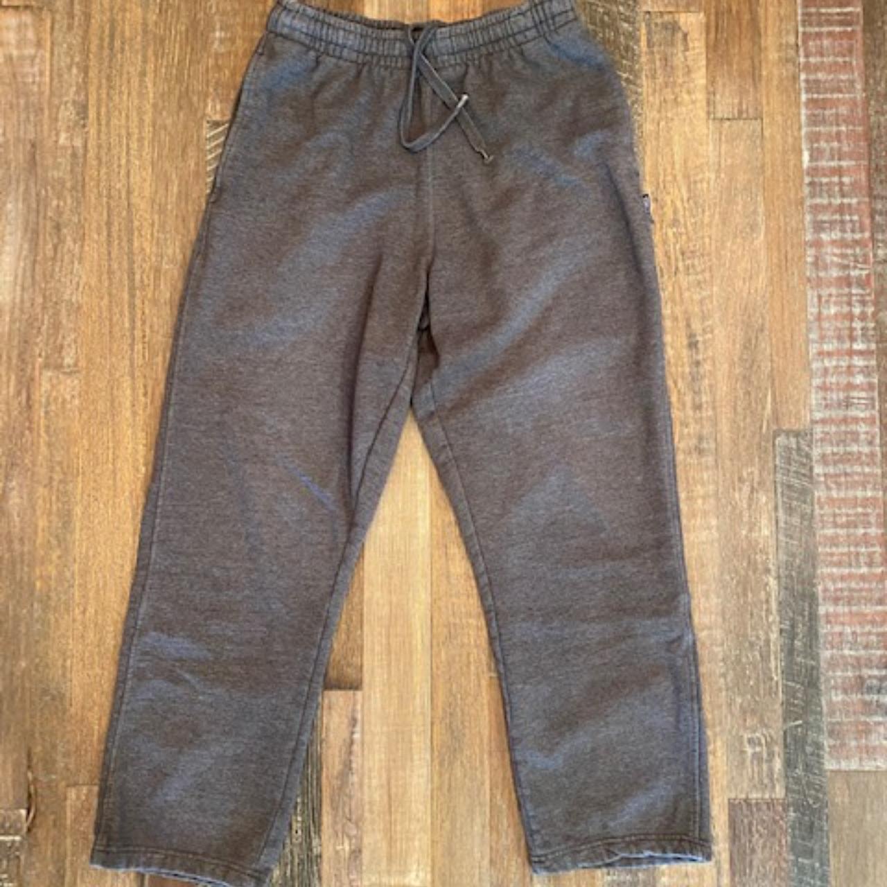 Spalding Men's Charcoal Gray Sweatpants size... - Depop