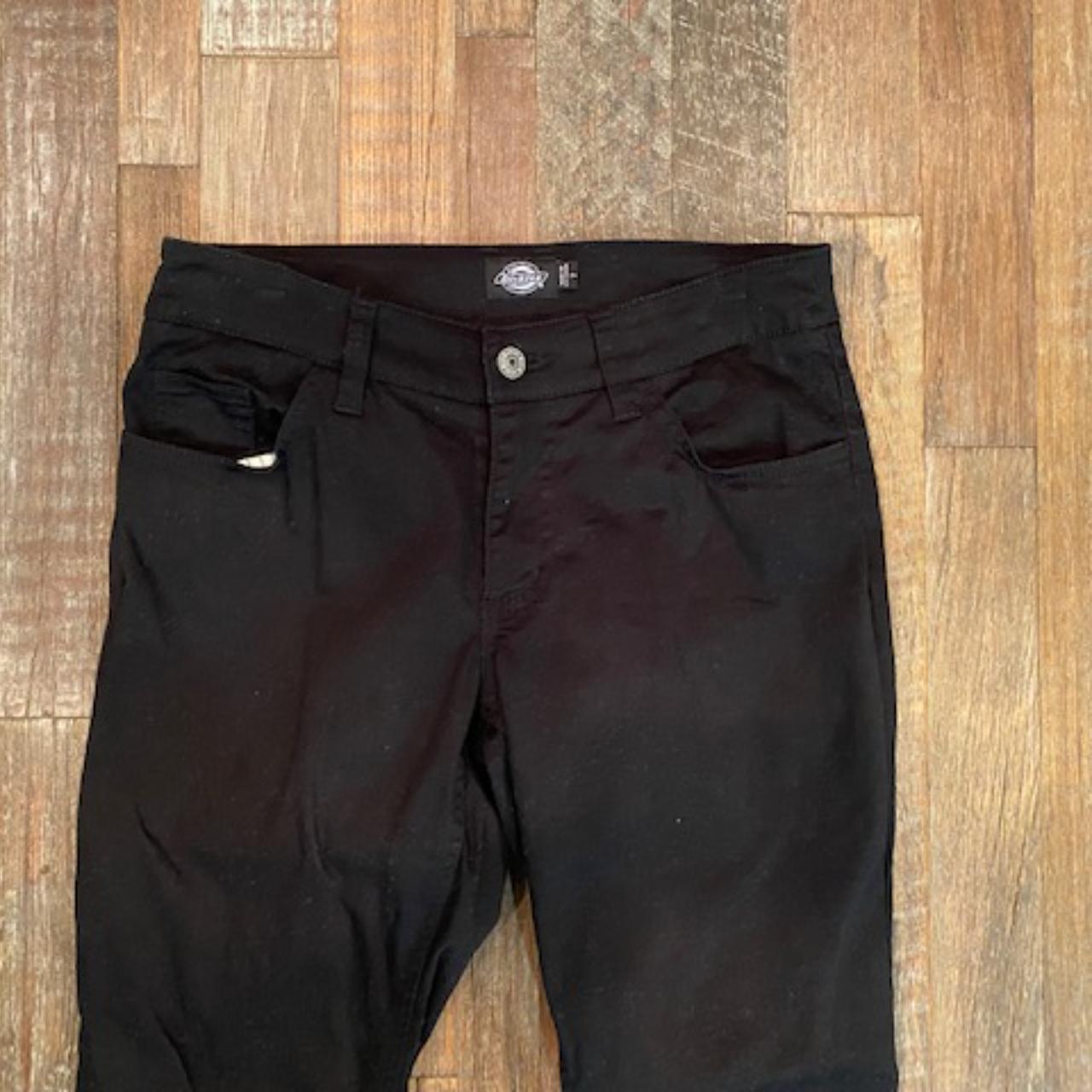 Dickies Girl Chinos Stretch Black size 7 Pants are... - Depop