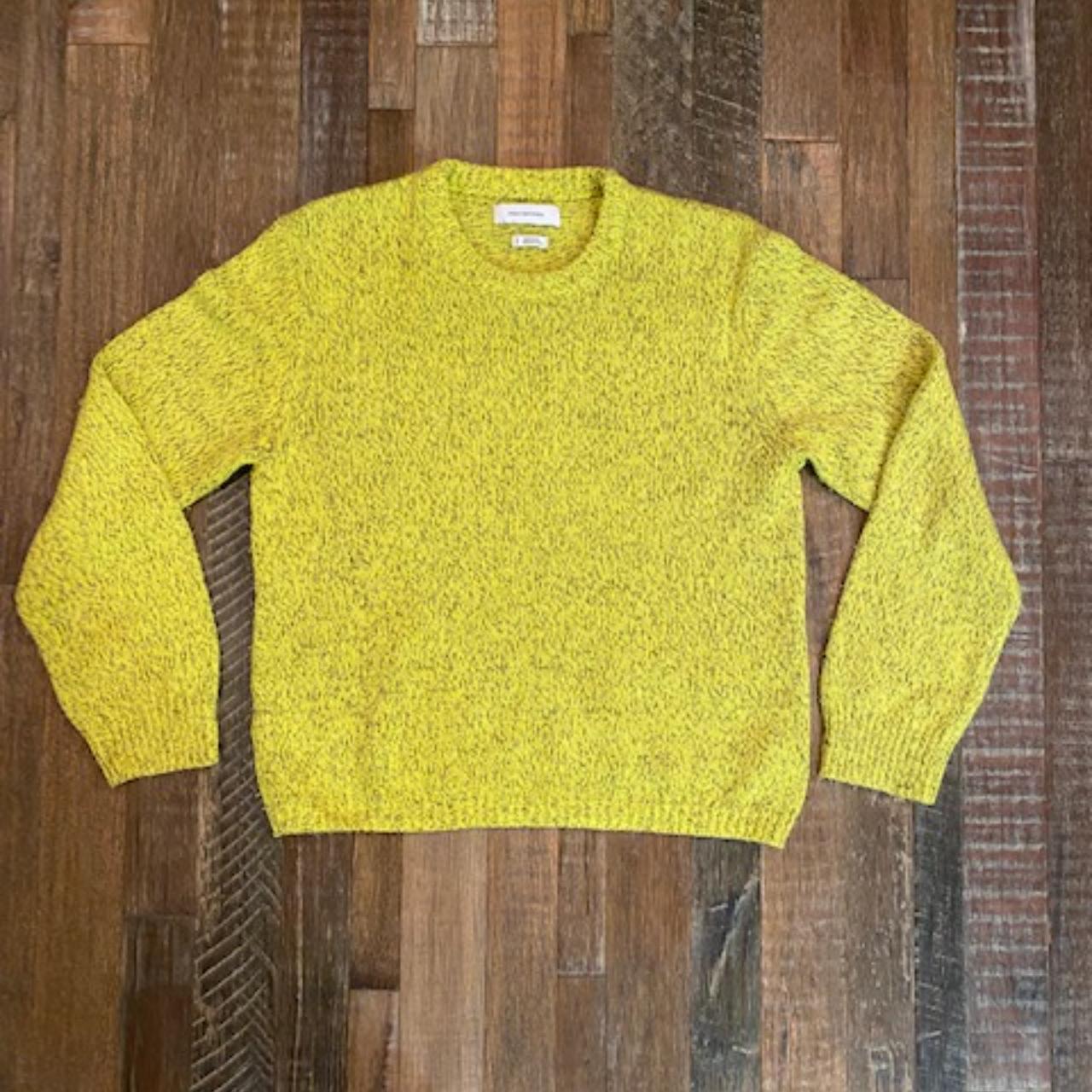 Urban Outfitters Women's Yellow and Black Jumper | Depop