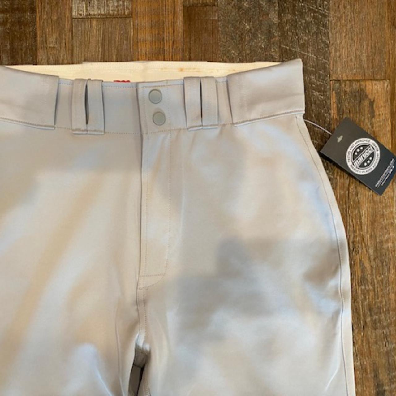 Marucci Men's Baseball Pants Double Knit Knee Gray... Depop