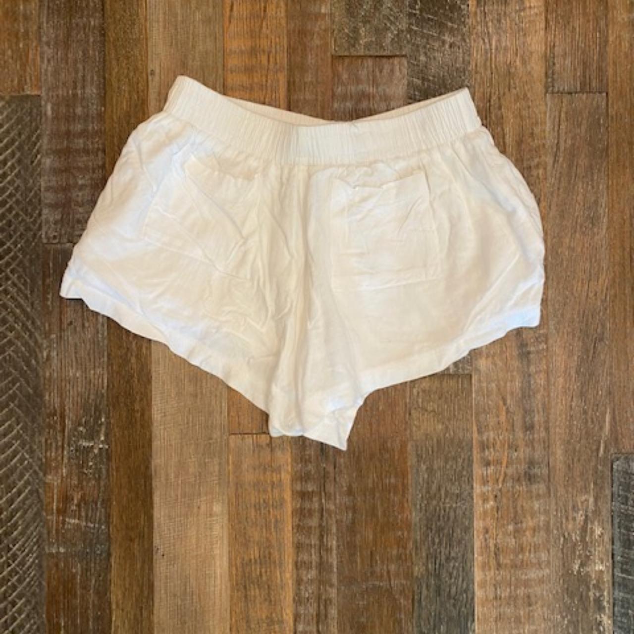 Princess Polly Women's White Short Shorts size... - Depop