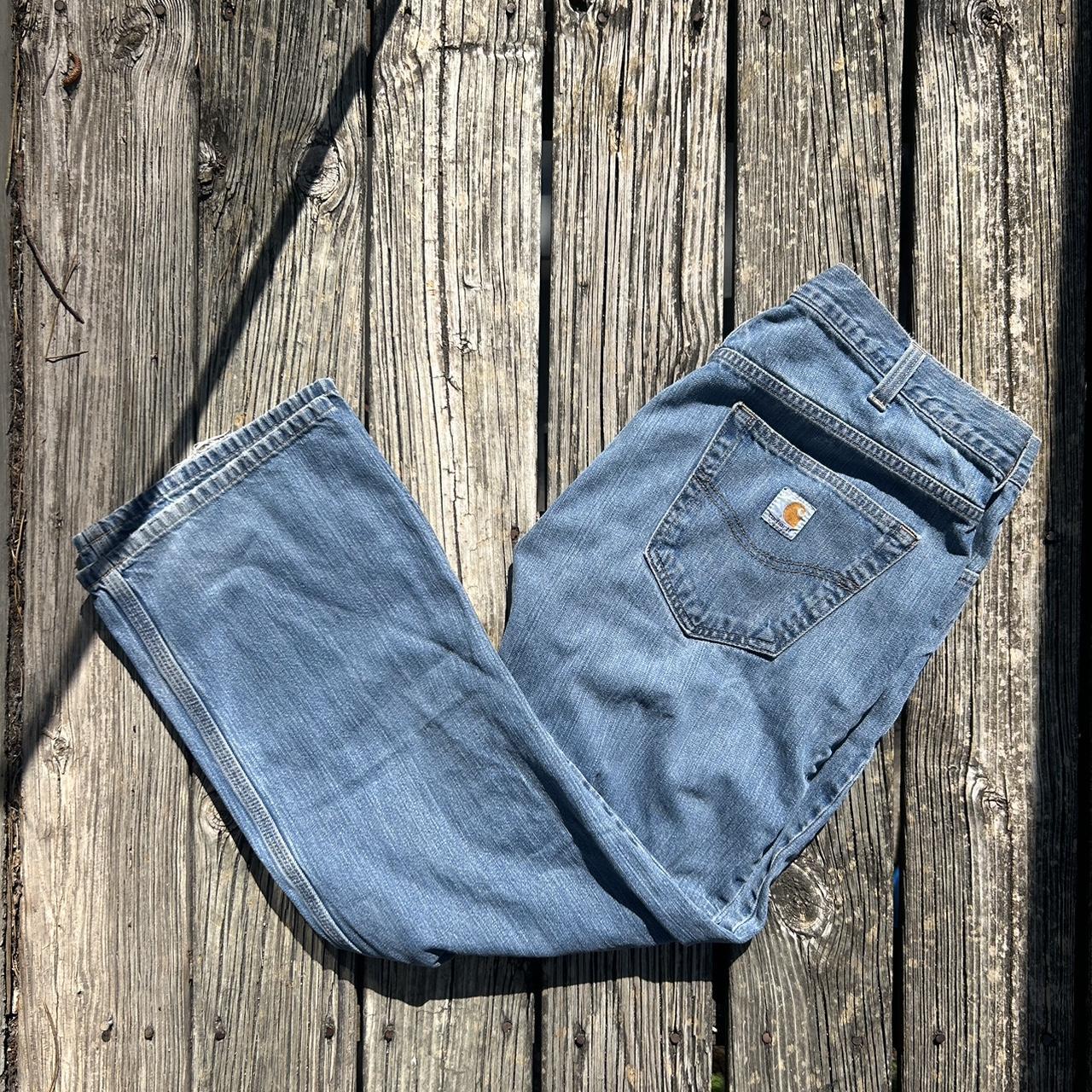 Light Wash Carhartt Jeans Size 38x32 Carhartt is... - Depop