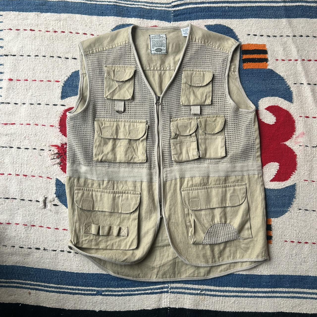 Vintage 90s Bugle Boy Fishing Vest Fit: - Depop