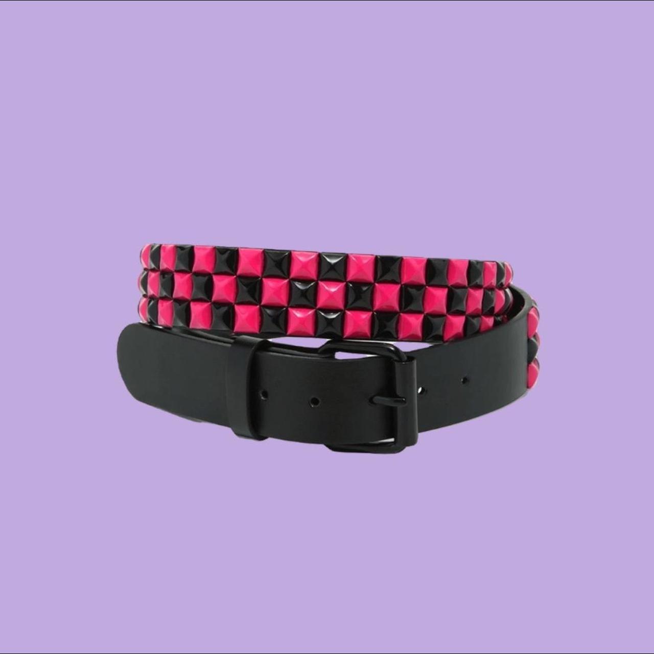 Hot Topic Pink Studded Belt ˚* PLEASE... Depop