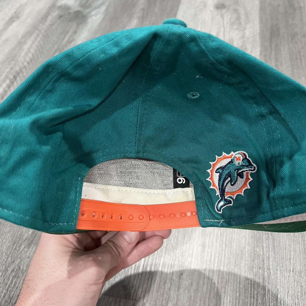 Vintage Reebok Miami Dolphins Fitted Hat Size 7 - Depop