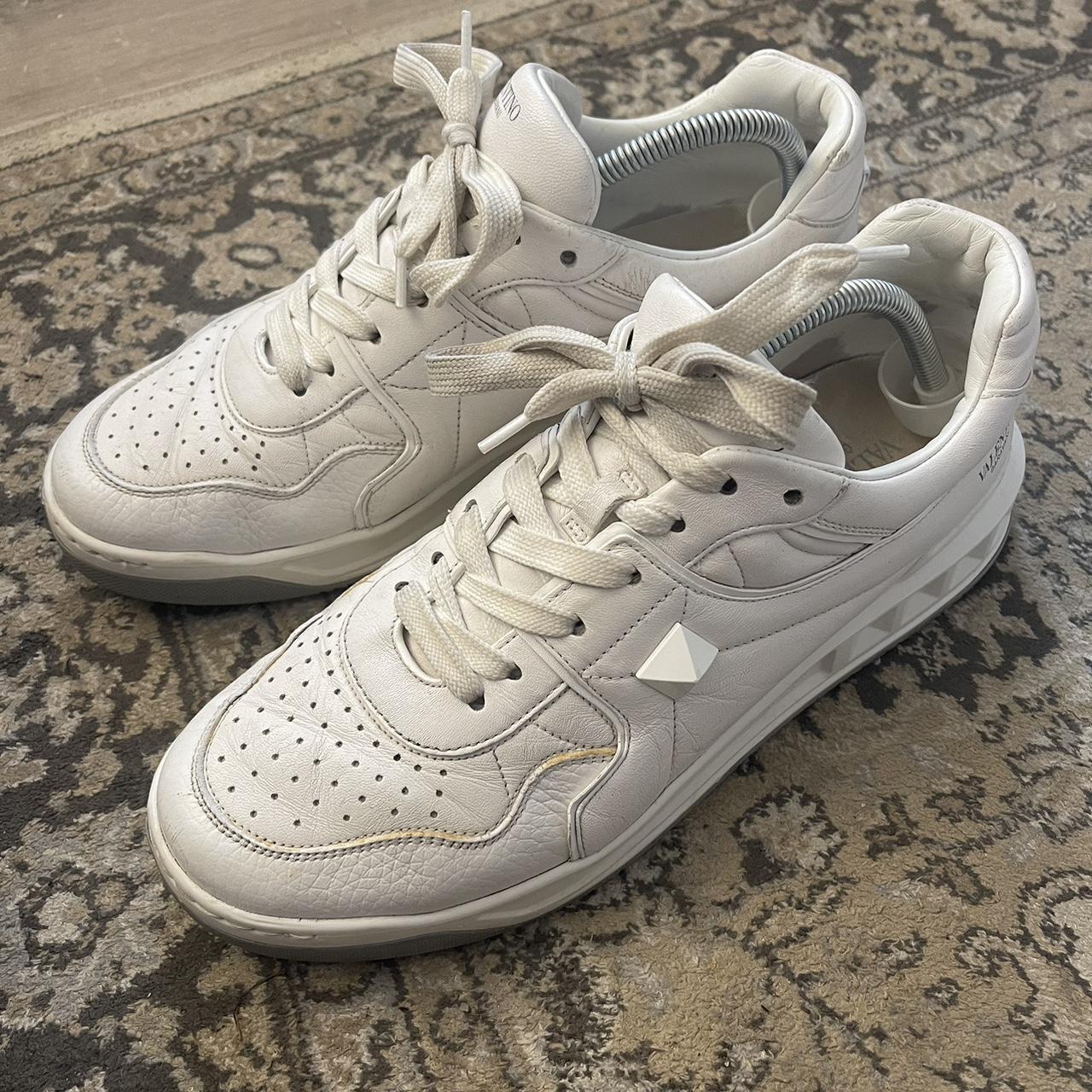 Mens valentino trainers white on sale