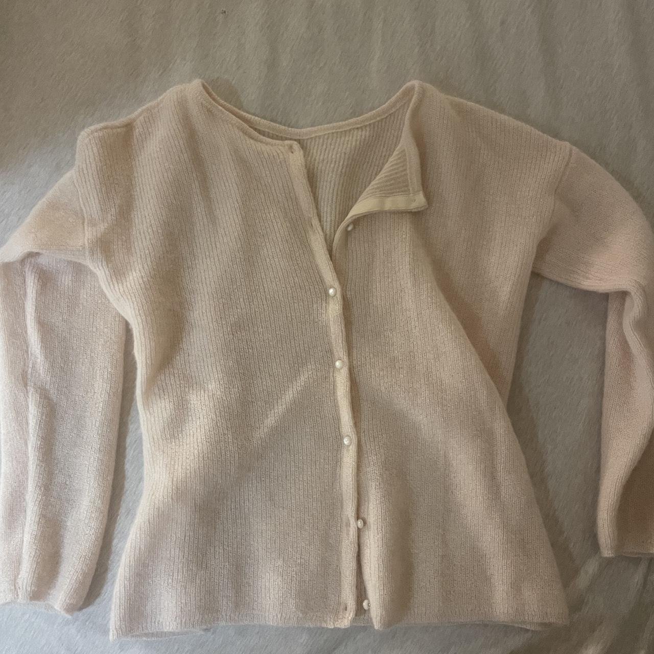 Sezane gaspard cardigan Suze xs Ballet pink #sezane... - Depop