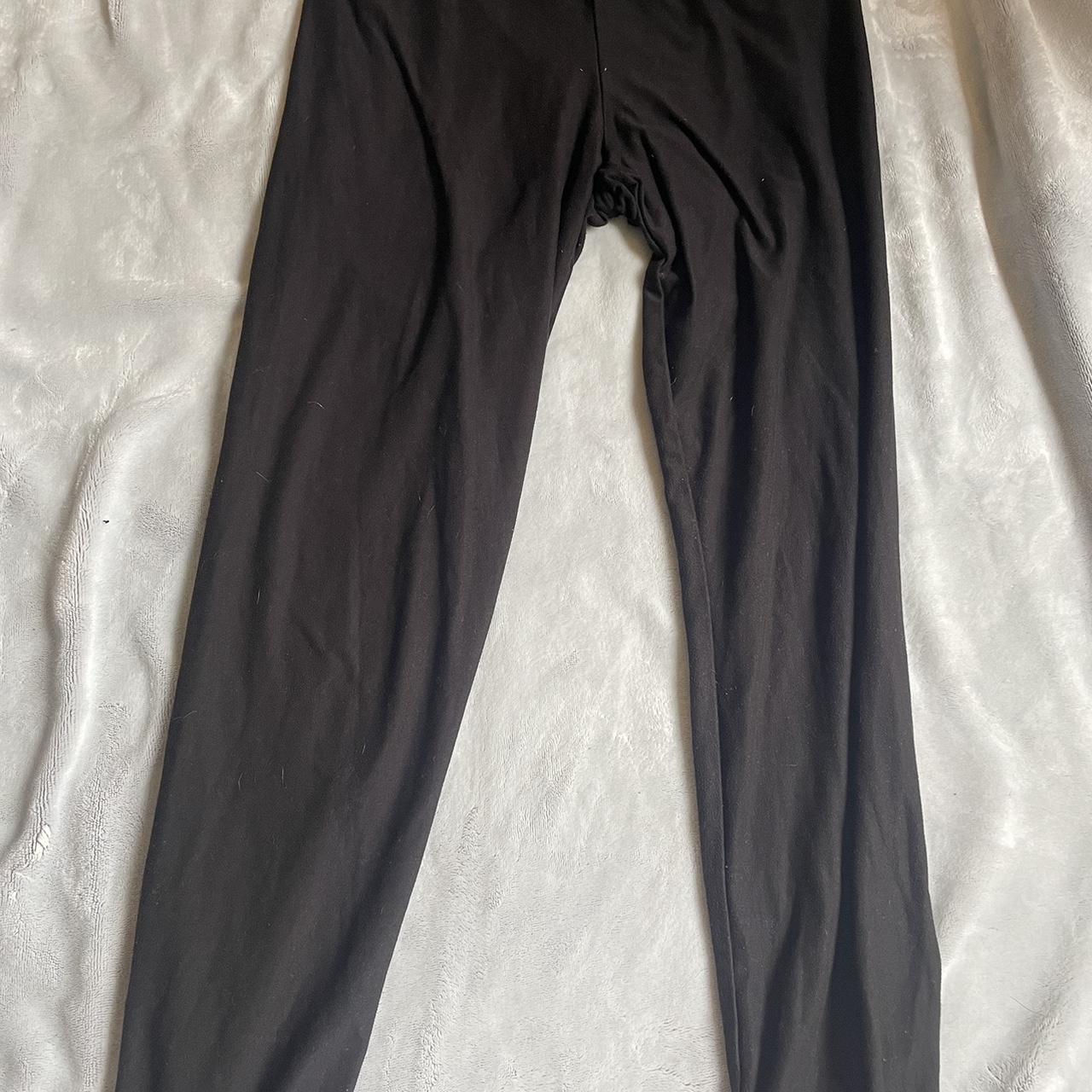 Walmart Women's Black Leggings Depop