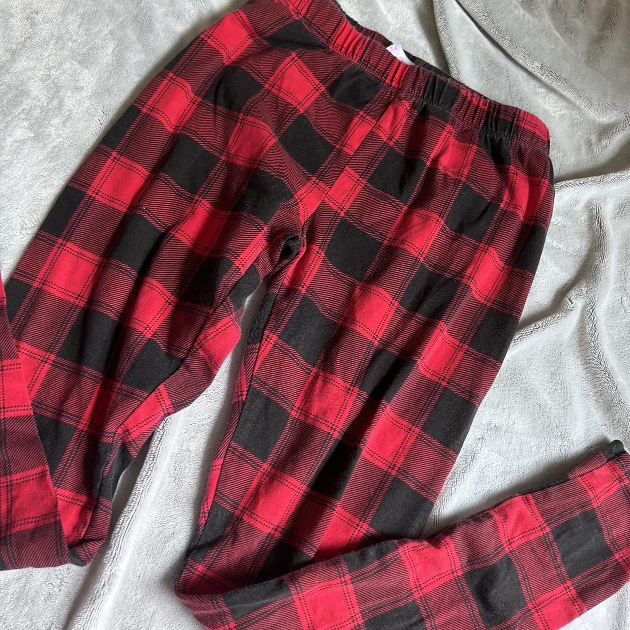 Red and green plaid Leggings by Mydream | Society6