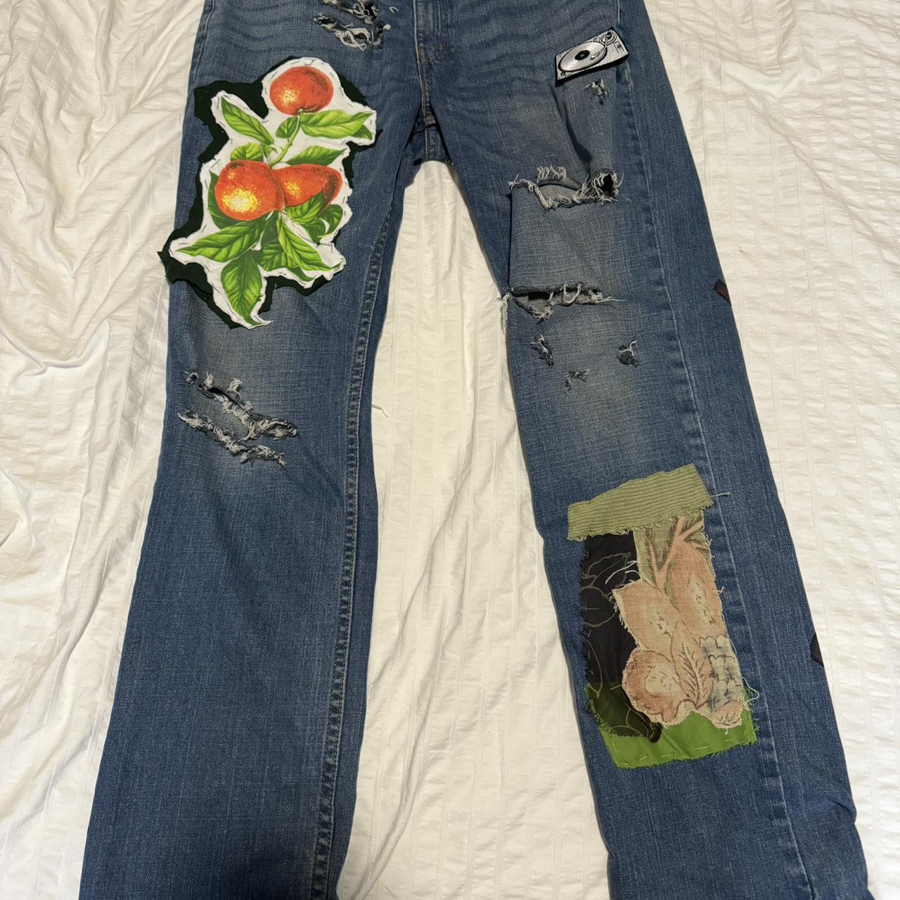 Custom George jeans. Used and distressed. - Depop