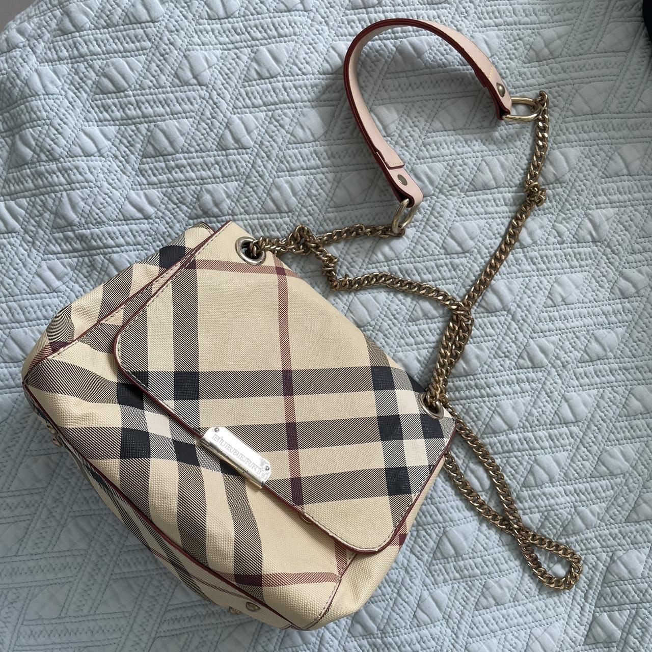 Authentic Burberry Purse has some little stain shown - Depop