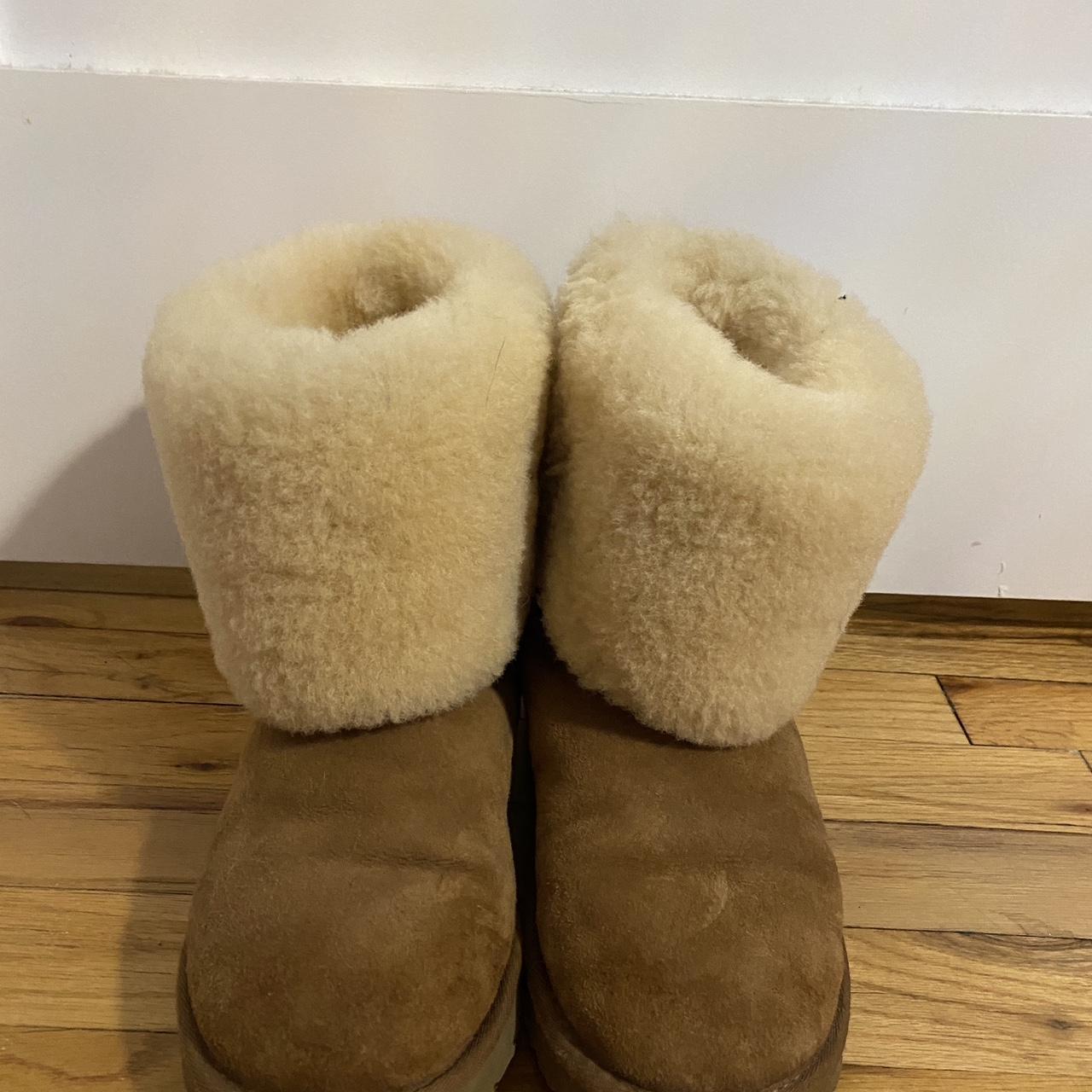 Tall Uggs In Chestnut Size 7 Women S Barely Worn Depop   P0 