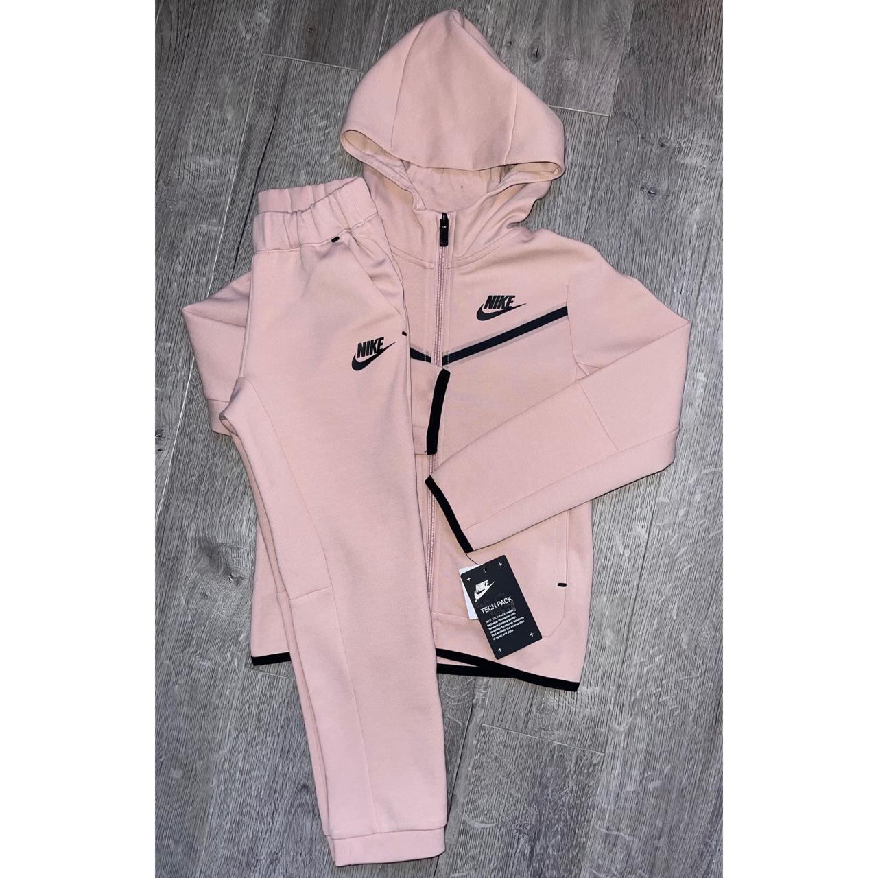 Nike Kids Light Pink Tech Fleece Full Tracksuit