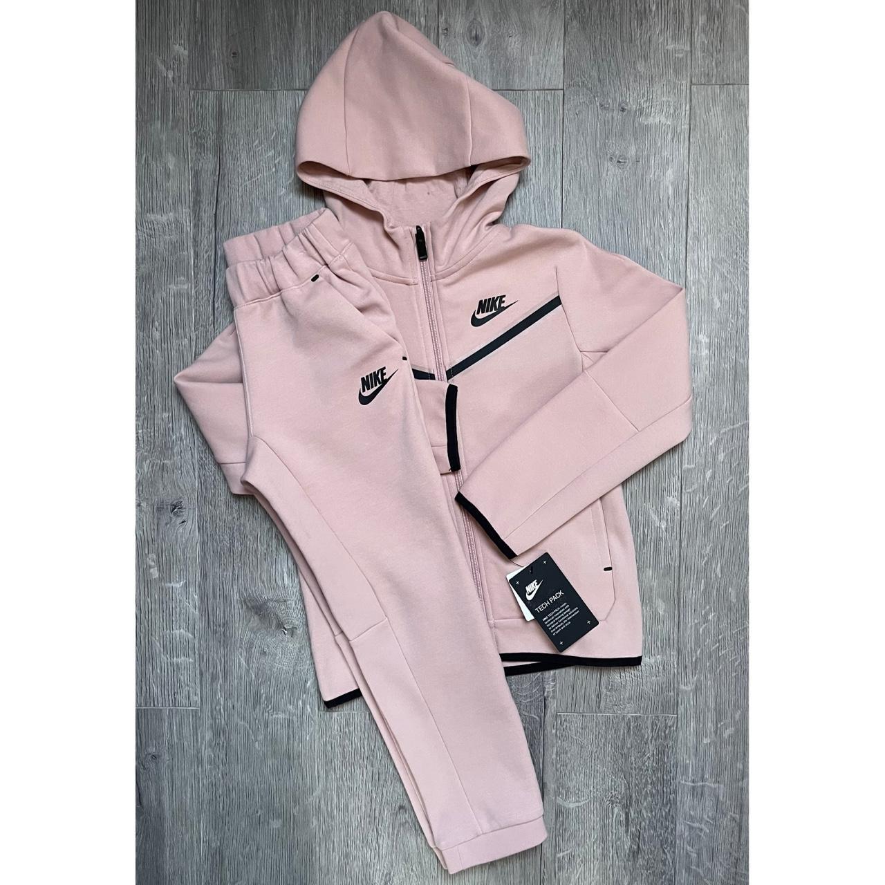 Pink nike tech sweatsuit online