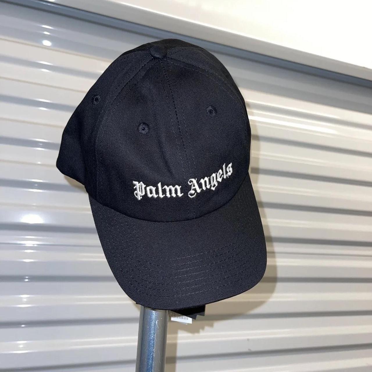 ⬇️ - Palm Angels Logo Black Cap ⚫️ - Brand New with... - Depop