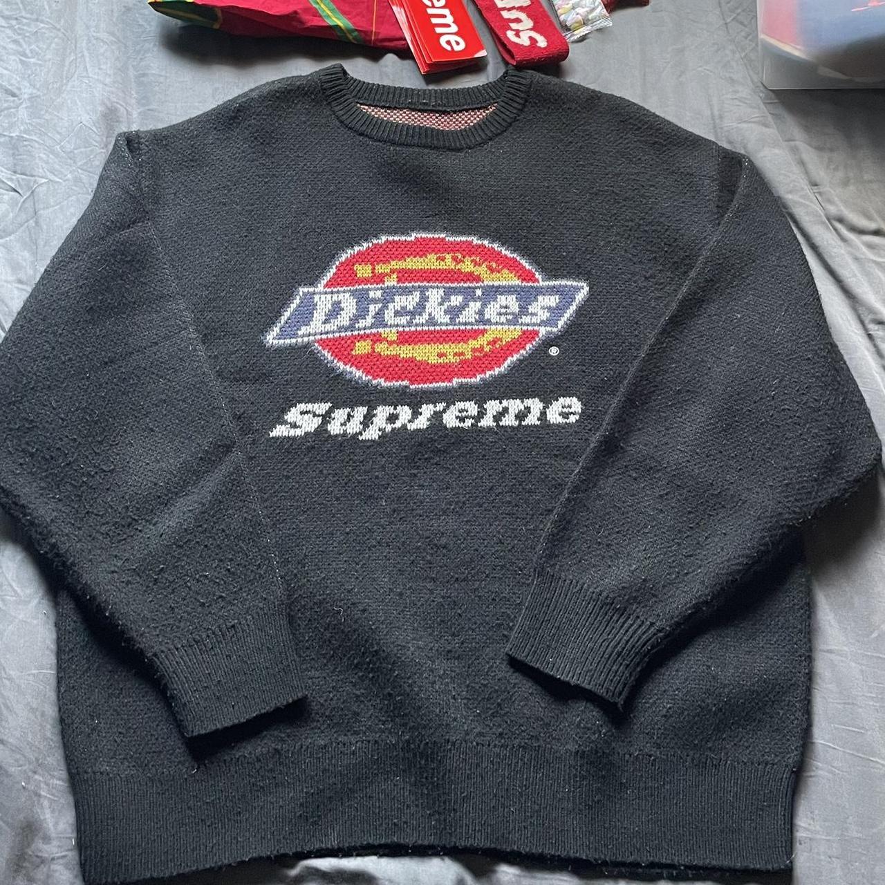 Supreme Dickies Sweater FW22 - Black - Worn very few...