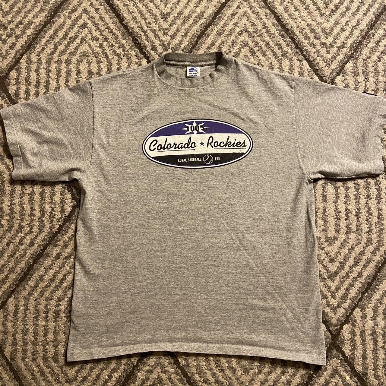 1990s Vintage Colorado Rockies Jersey Tee - Classic - Depop