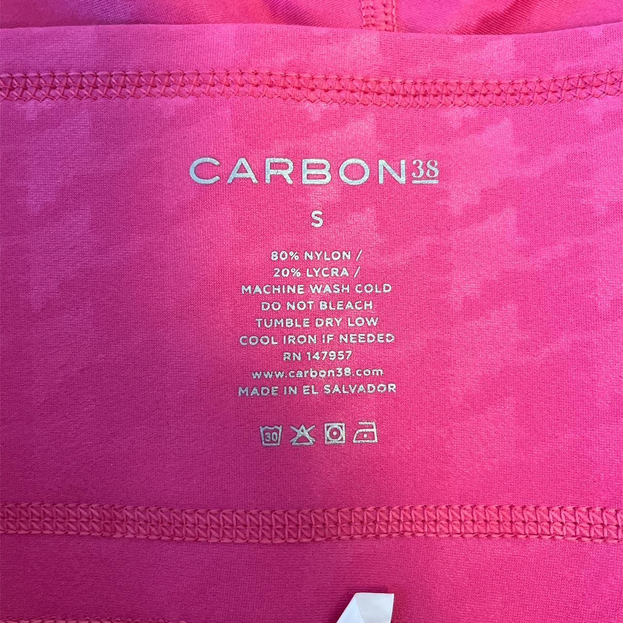 Carbon 38 Pink workout set. Size small. Leggings are - Depop