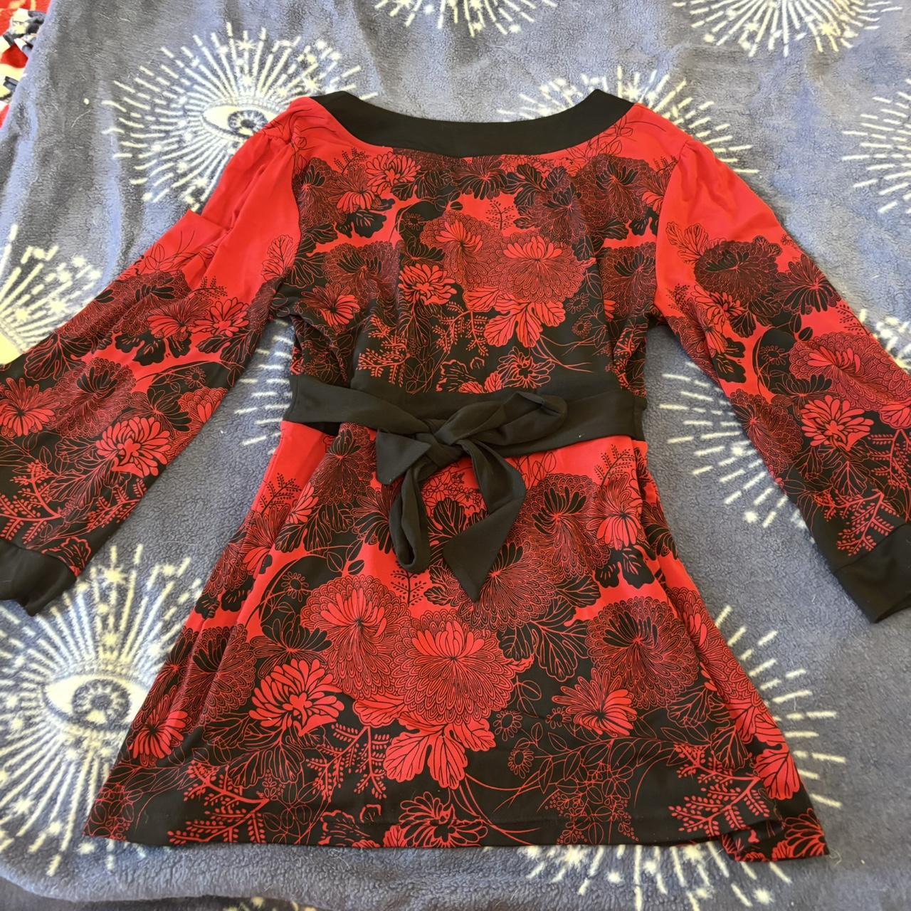 Apt. 9 Women's Blouse - Red/Multi - M – Red and b… - image 5