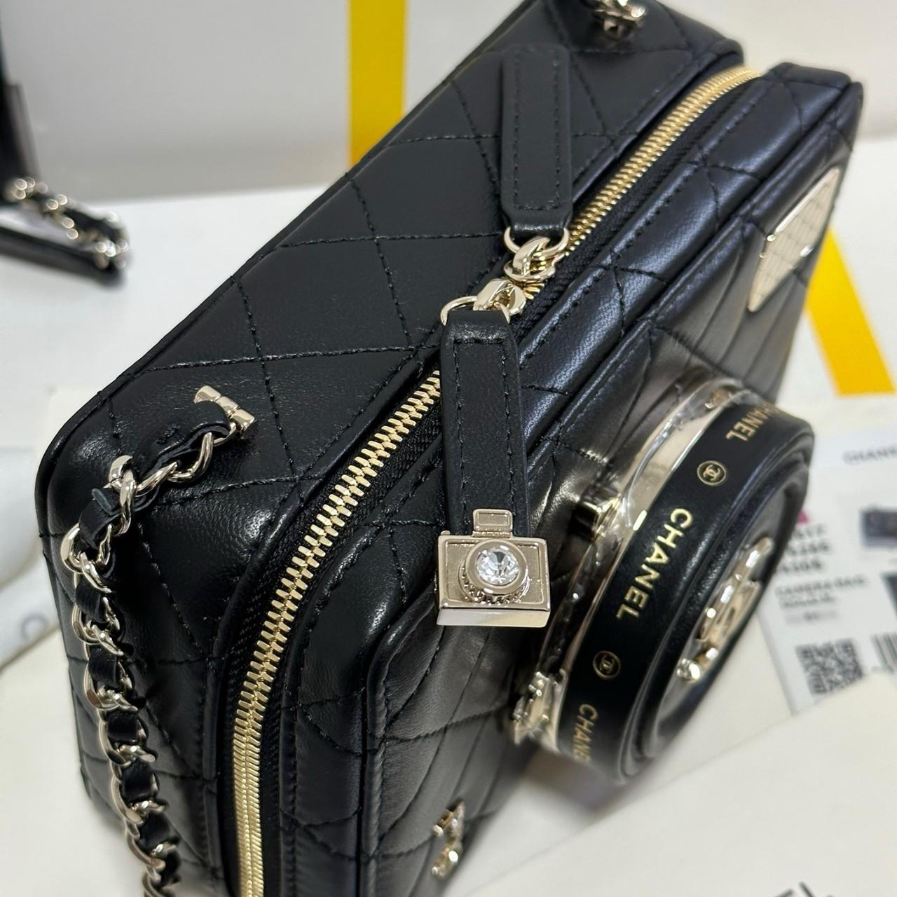 CHANEL Chanel 24S camera style sheepskin cosmetic... Depop