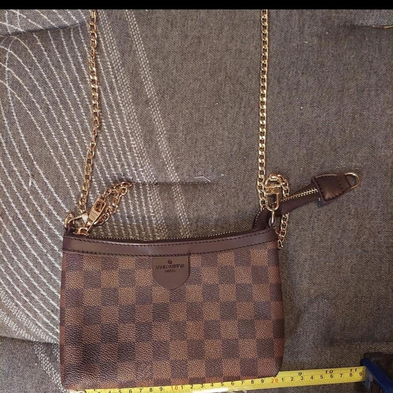 Louie Vuitton Crossbody bag with chain ! 3 in 1 - - Depop
