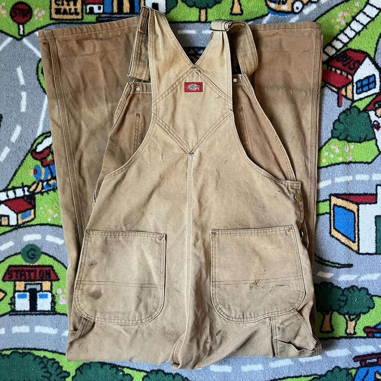 Beat Up Dickies Overalls Size 36 Waist Condition... Depop